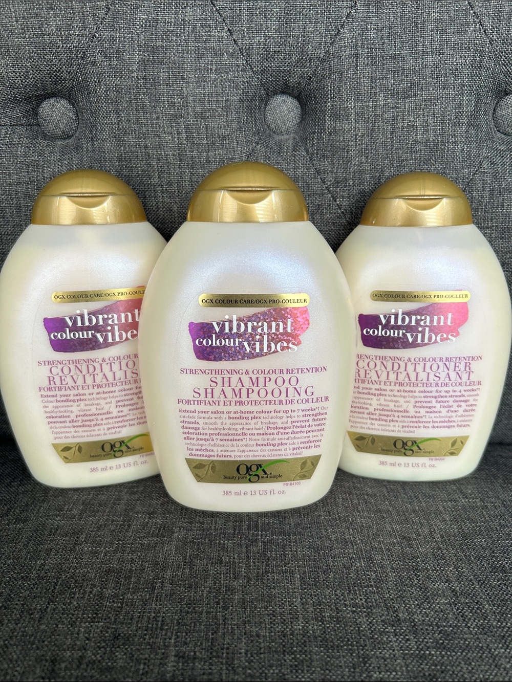 NEW 🆕 OGX Vibrant Colour Vibes Shampoo & 2 Conditioner Set - Discontinued